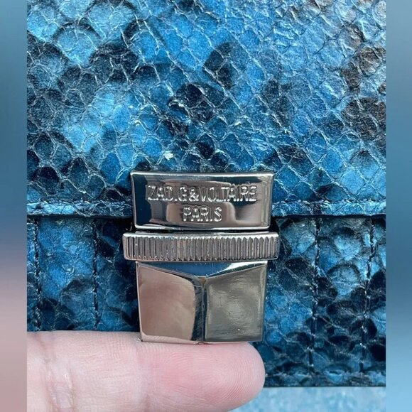 ZADIG & VOLTAIRE Optimiste snake leather crossbody bag - Picture 3 of 16